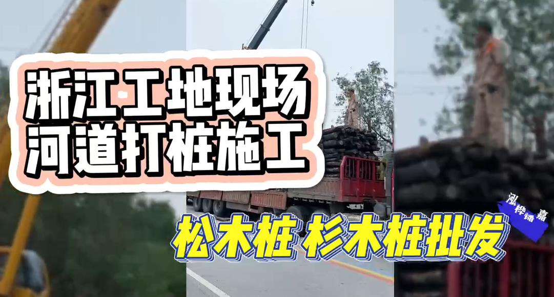木樁廠(chǎng)家承接松木樁、杉木樁工地施工與批發(fā)視頻